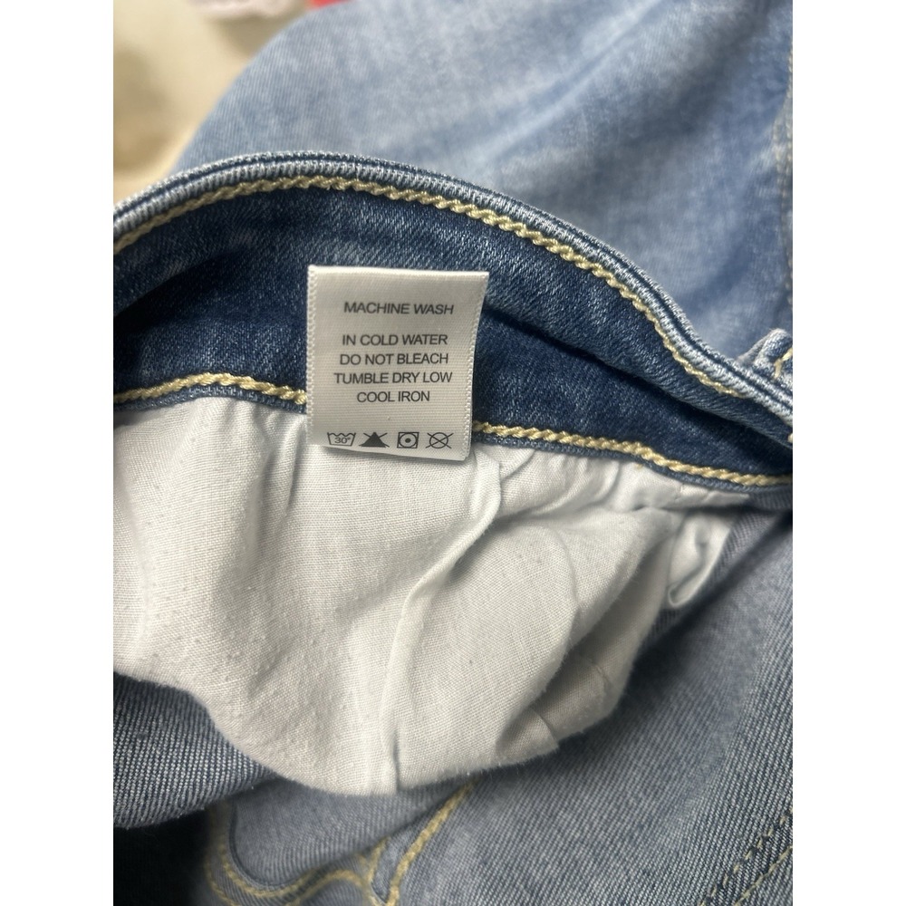 Judy Blue Jeans Women's 14W Relaxed Fit Length 28" Style#JB82336LT-PL - Picture 6 of 10